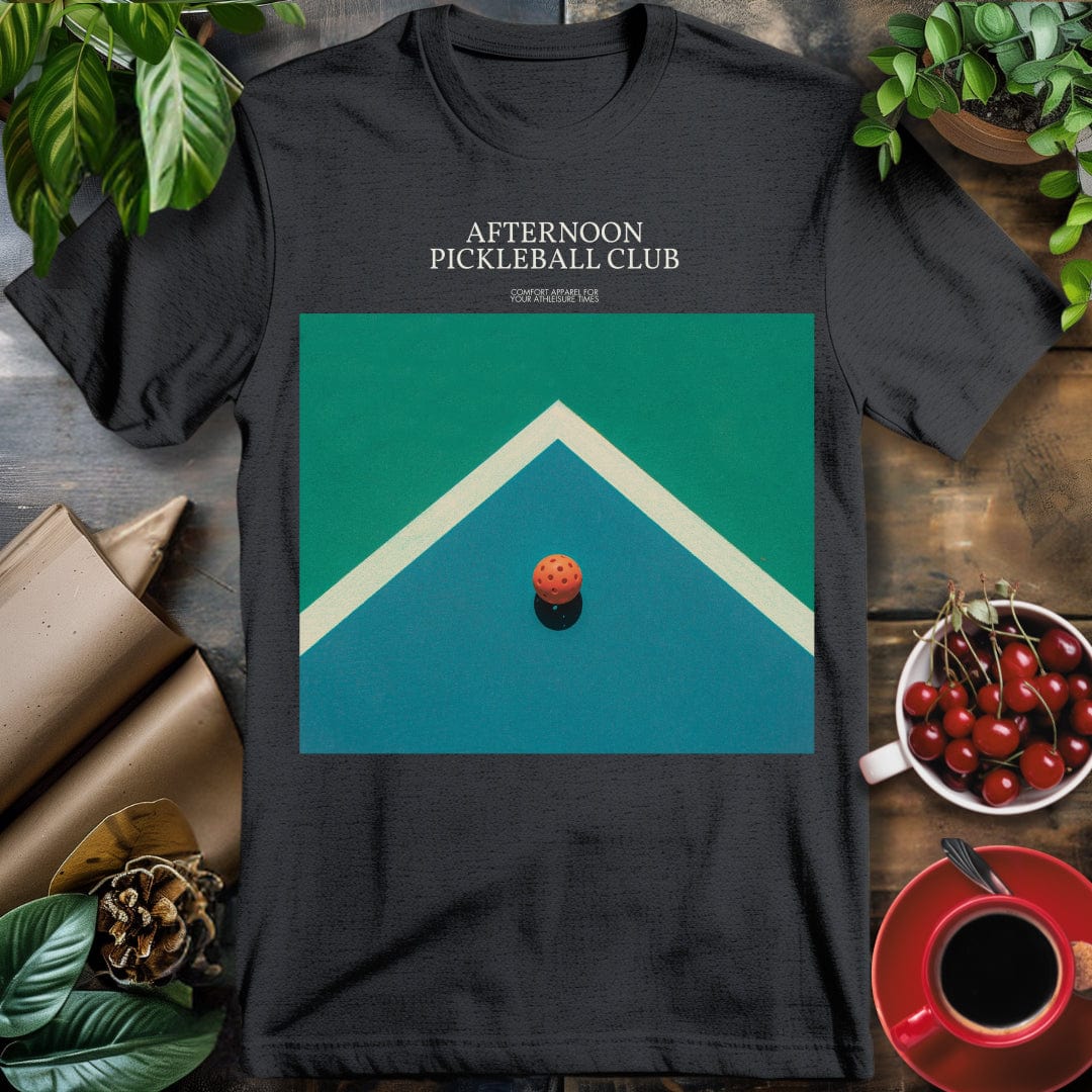 Afternoon Pickleball Court Graphic T-Shirt