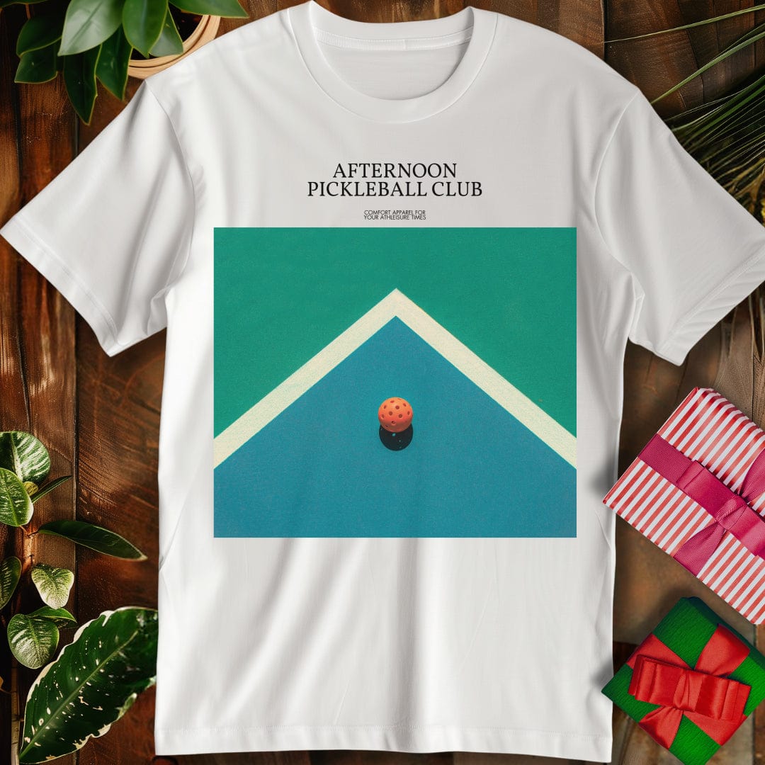 Afternoon Pickleball Court Graphic T-Shirt